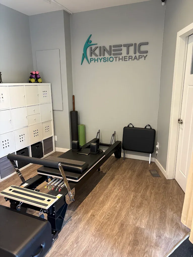 The rehab and exercise area at Kinetic Therapy Clinic, with Pilates and active-rehab equipment